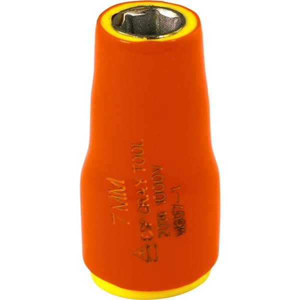 Gray Tools Metric 1/4-in Drive 6-point 7 mm Shallow Socket