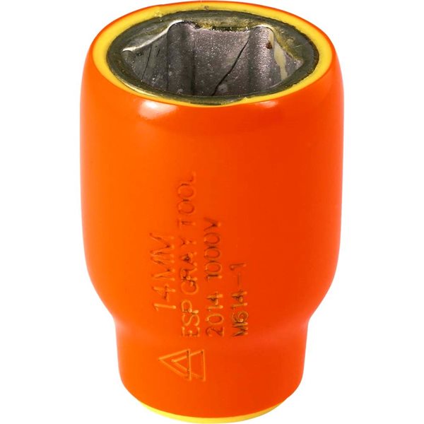 Gray Tools Metric 1/4-in Drive 6-point 14 mm Shallow Socket