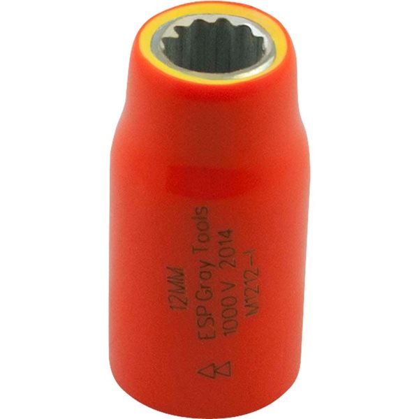 Gray Tools Metric 1/2-in Drive 12-point 10 mm Shallow Socket