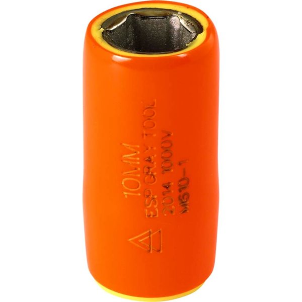 Gray Tools Metric 1/4-in Drive 6-point 10 mm Shallow Socket