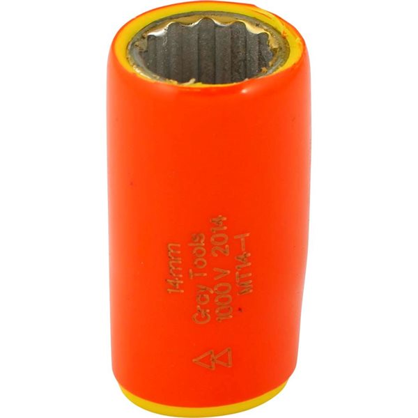 Gray Tools Metric 3/8-in Drive 12-point 14 mm Shallow Socket