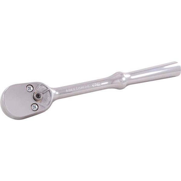 Gray Tools SAE and Metric Combination 1/2-in Drive 10-in Long 40T Chrome Reversible Ratchet