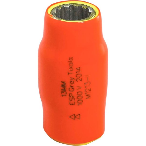 Gray Tools Metric 1/2-in Drive 12-point 13 mm Shallow Socket