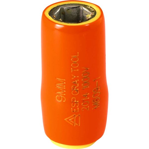 Gray Tools Metric 1/4-in Drive 6-point 9 mm Shallow Socket