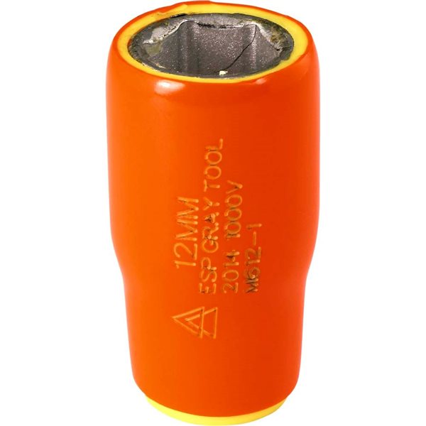 Gray Tools Metric 1/4-in Drive 6-point 12 mm Shallow Socket