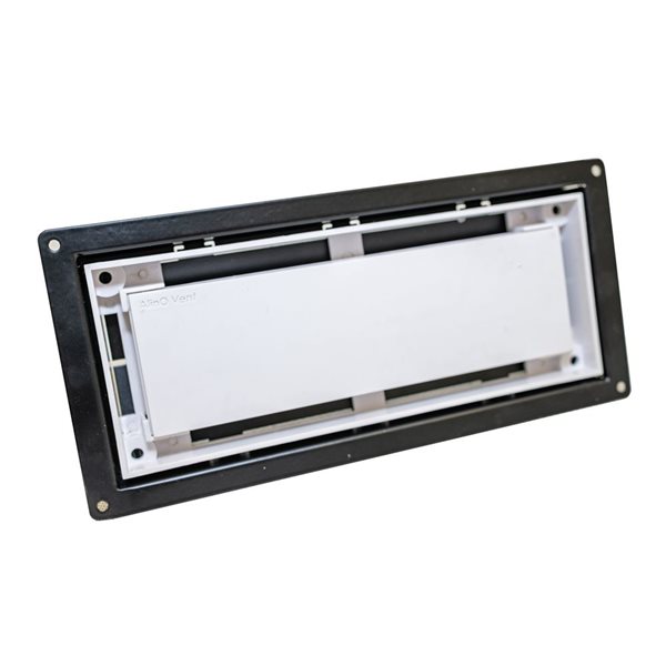 AlinO 4 x 10-in Height Adjustable Off-White Undermount Floor Insert Metal Floor Vent