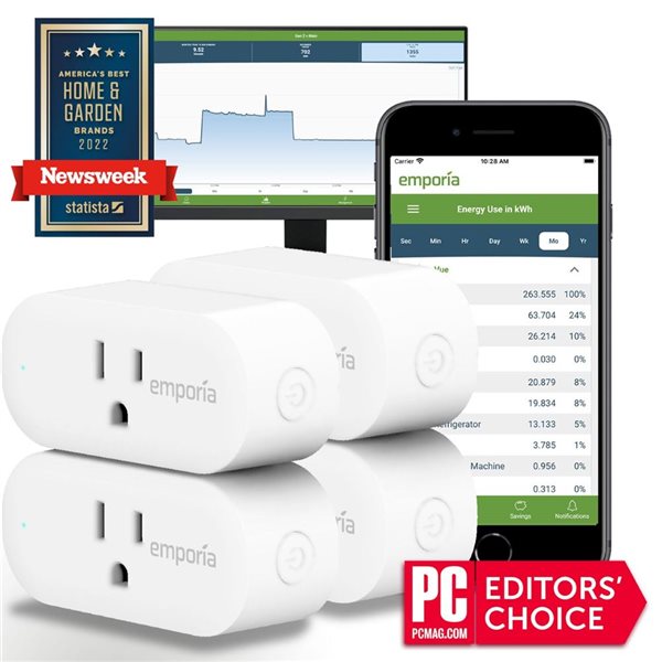 Emporia Energy 4-Pack Smart Plug