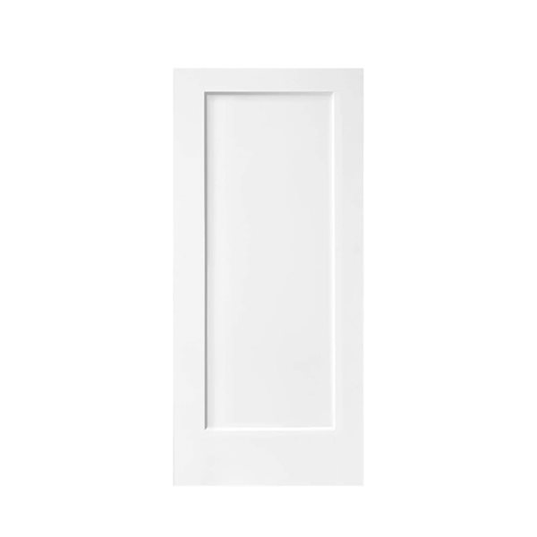 CALHOME 30 x 80-in White Stained Composite MDF 1 Panel Interior Pocket Door