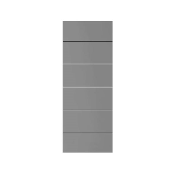 CALHOME Modern Classic Series 36 x 80-in Light Grey Stained Composite MDF Panelled Interior Door Slab for Pocket Door