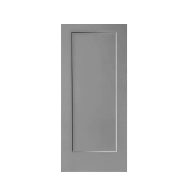 CALHOME 36 x 80-in Light Grey Stained Composite MDF 1 Panel Interior Pocket Door