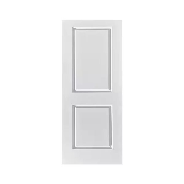 CALHOME 36 x 80-in White Painted Finished Composite MDF 2 Panel Interior Door Slab for Pocket Door