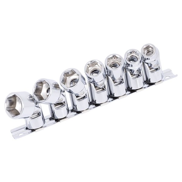 JET 7-Pc 3/8-in Drive SAE Universal Socket Set - 6 Point.