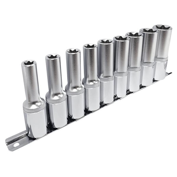 JET 9-Pc 1/2-in Drive Deep External TORX Socket Set
