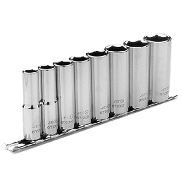 JET 8-Pc 3/8-in Drive Deep SAE Socket Set - 6 Point