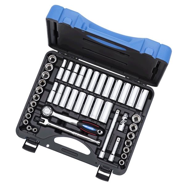 JET 45-Pc 3/8-in Drive SAE/Metric Socket Wrench Set - 6 pt.