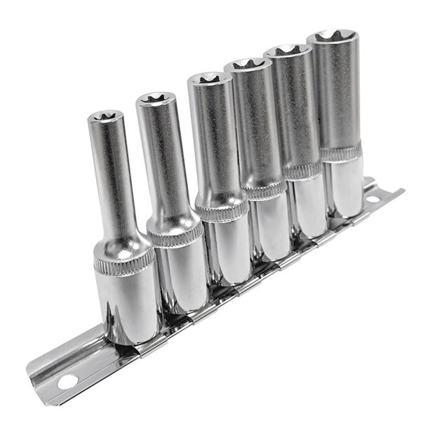 JET 6-Pc 3/8-in Drive Deep External TORX Socket Set