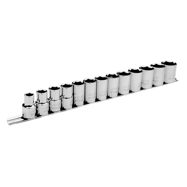 JET 13-Pc 1/2-in Drive Metric Socket Set - 6 pt.