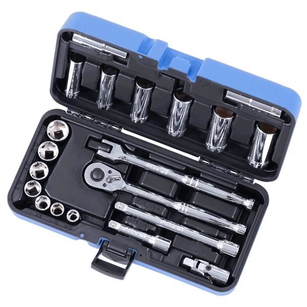 JET 21-Pc 3/8-in Drive SAE Socket Wrench Set - 6 pt.