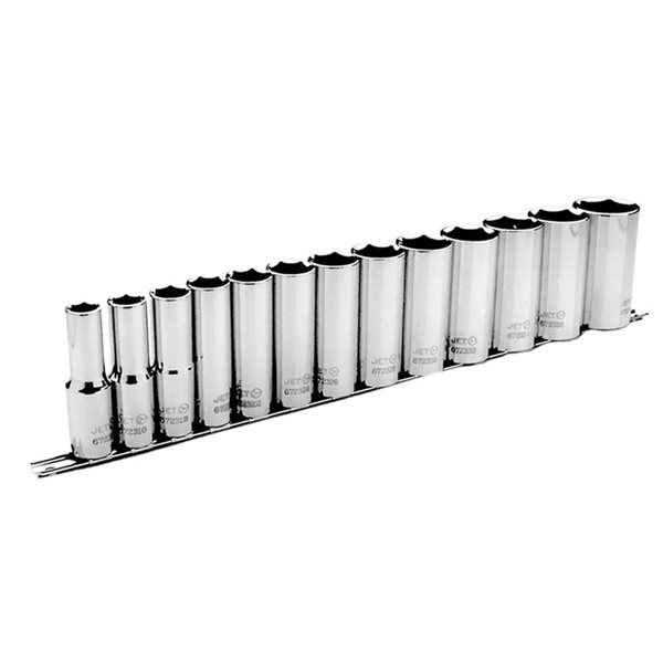 JET 13-Pc 1/2-in Drive Deep SAE Socket Set - 6 pt.