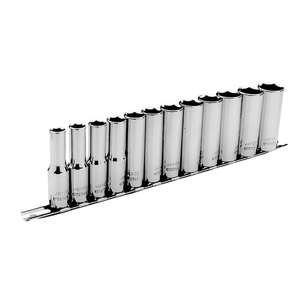 JET 12-Pc 3/8-in Drive Deep Metric Socket Set - 6 pt.