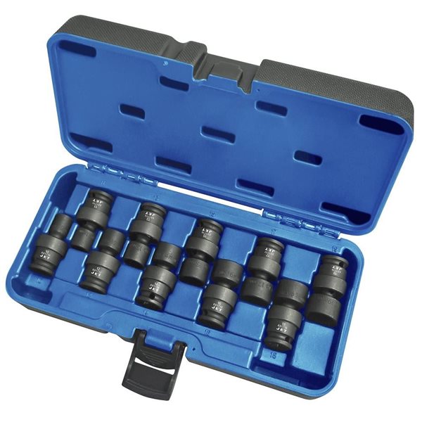 JET 10-Pc 3/8-in Drive Metric Universal Impact socket Set - 6 Point