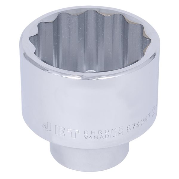 JET 1-in Drive x 2-15/16-in Regular Chrome Socket - 12 Points