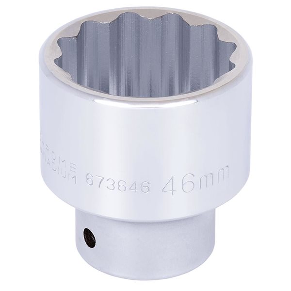 JET 3/4-in Drive x 46 mm Regular Chrome Socket - 12 Points