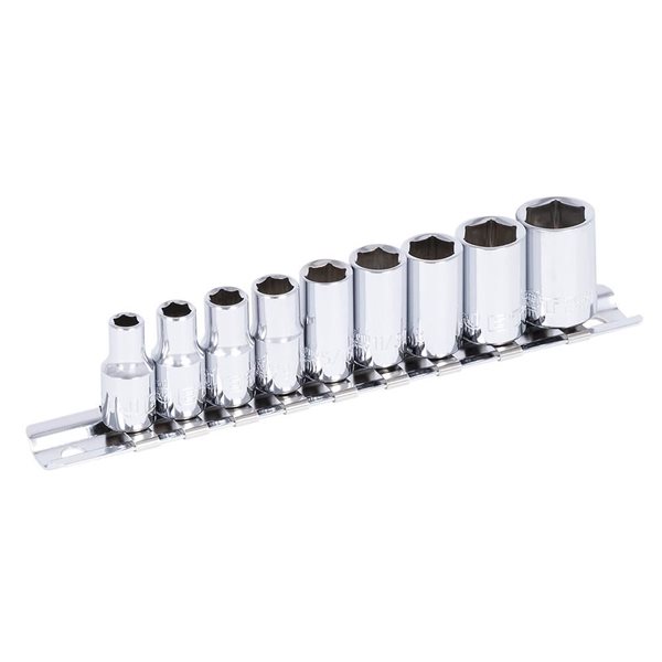 JET 9-Pc 1/4-in Drive SAE Socket Set - 6 pt.