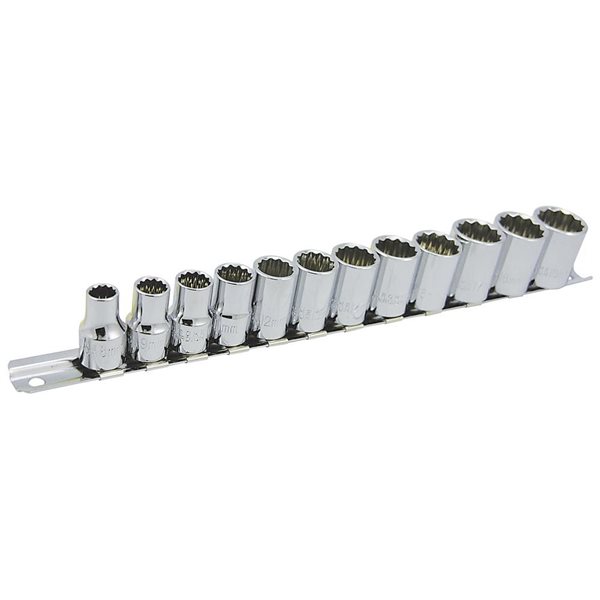 JET 12-Pc 3/8-in Drive Metric Socket Set - 12 pt.
