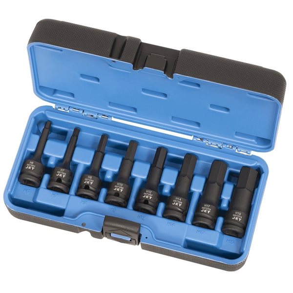JET 8-Pc 1/2-in Drive Metric Hex Bit Impact Socket Set