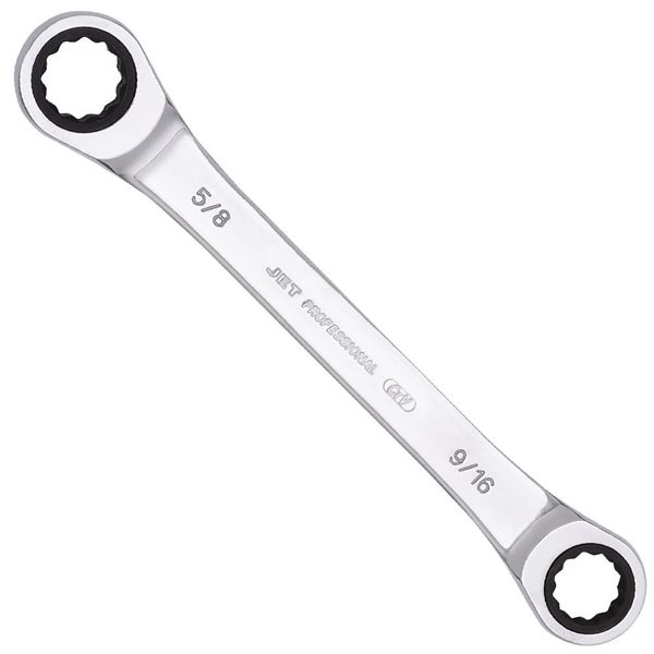JET SAE Ratcheting Double Box Wrench - 9/16-in X 5/8-in