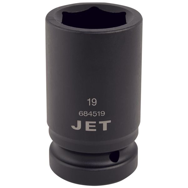 JET 1-in Drive x 19-mm 6-Point Regular Impact Socket