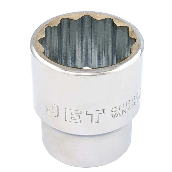 JET 3/4-in Drive x 1-7/16-in Regular Chrome Socket - 12 Points