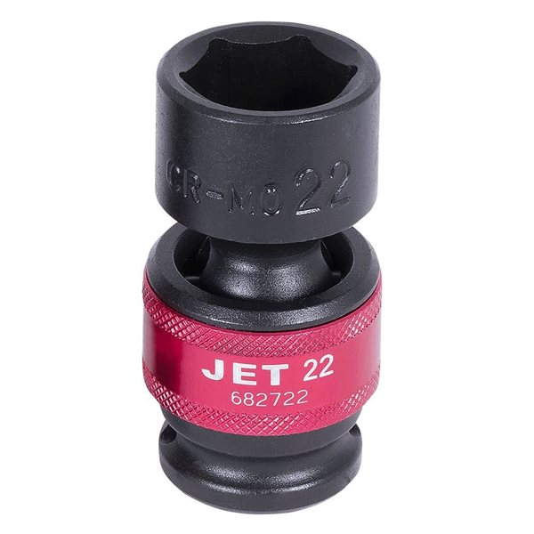 JET 1/2-in Drive x 22-mm 6-Point Universal Regular Impact Socket