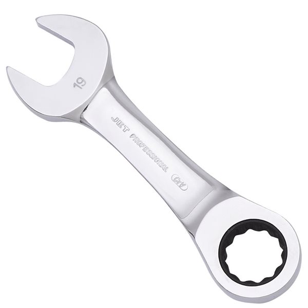 JET Metric Ratcheting Stubby Wrench - 19 mm