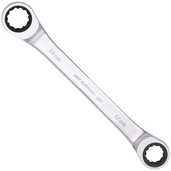 JET Metric Ratcheting Double Box Wrench - 17 mm x 19 mm