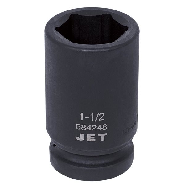 JET 1-in Drive x 1-1/2-in 6-Point Deep Impact Socket
