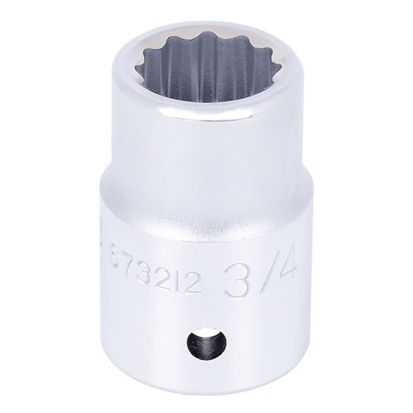 JET 3/4-in Drive x 3/4-in Regular Chrome Socket - 12 Points