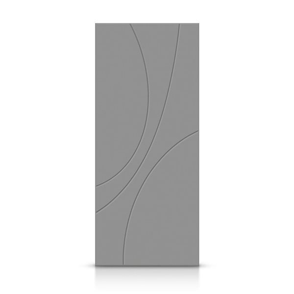 CALHOME 28 x 84-in Light Grey Painted Composite MDF Interior Hollow Core Slab Door