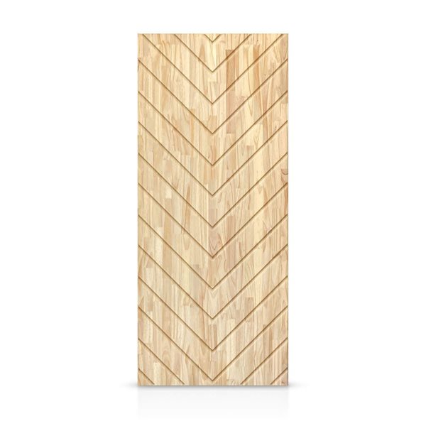 CALHOME 36 x 80-in Pine Wood Unfinished Interior Hollow Core Slab Door