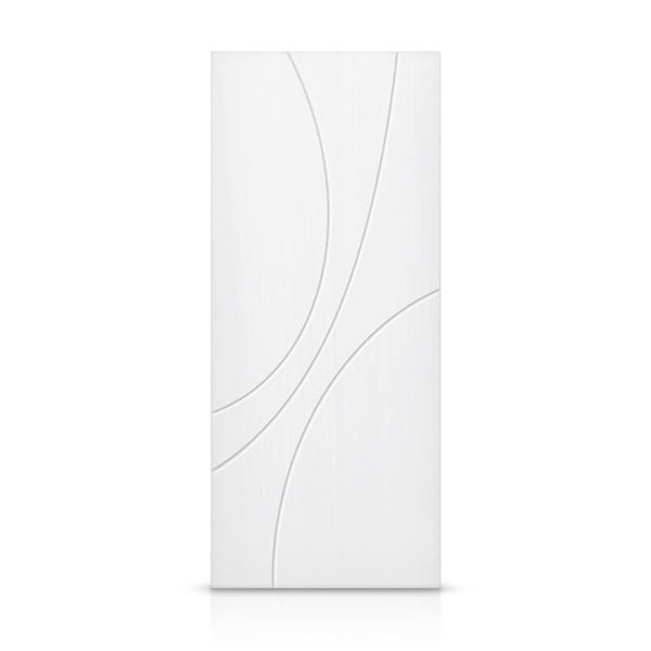 CALHOME 28 x 80-in White Painted Composite MDF Interior Hollow Core Slab Door
