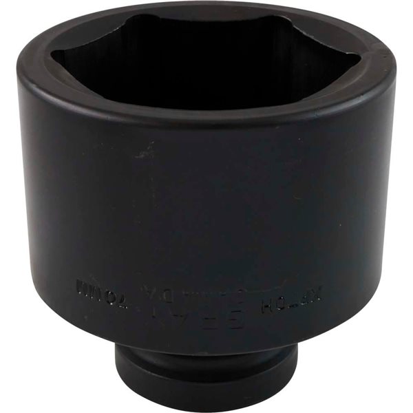 Gray Tools 70 mm x 1-in Drive 6-Point Metric Shallow Impact Socket