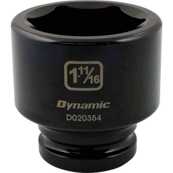 Dynamic Tools 3/4-in Drive 6-Point SAE 1-11/16-in Shallow Impact Socket