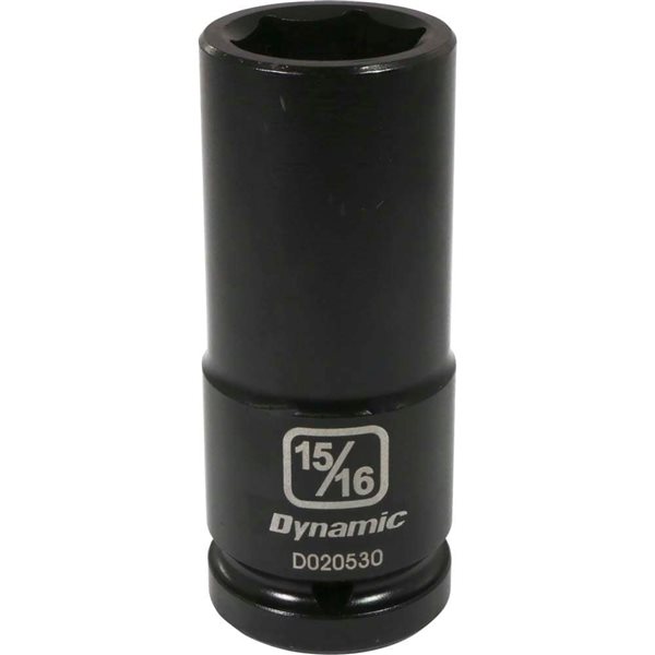 Dynamic Tools 3/4-in Drive 6-Point SAE 15/16-in Deep Length Impact Socket