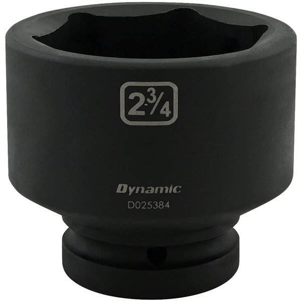 Dynamic Tools 2-3/4-in x 1-in Drive 6-Point SAE Shallow Impact Socket