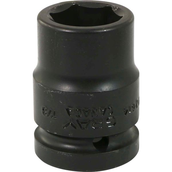 Gray Tools 7/8-in x 3/4-in Drive 6-Point Standard Shallow Impact Socket