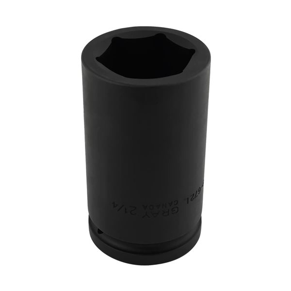 Gray Tools 2-1/4-in x 1-1/2-in Drive 6-Point Deep Length Impact Socket