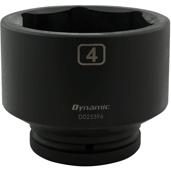 Dynamic Tools 4-in x 1-in Drive 6-Point SAE Shallow Impact Socket