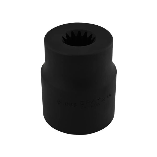 Gray Tools 2-3/4-in x #5 Spline Drive 6-Point SAE Shallow Impact Socket