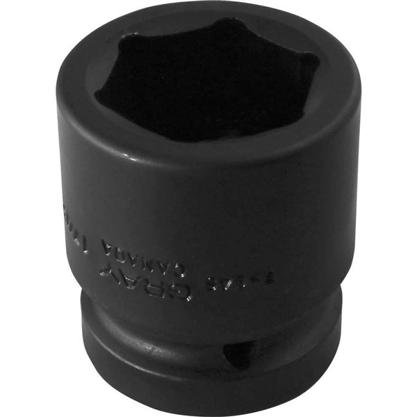 Gray Tools 1-7/16-in x 1-in Drive 6-Point SAE Shallow Impact Socket